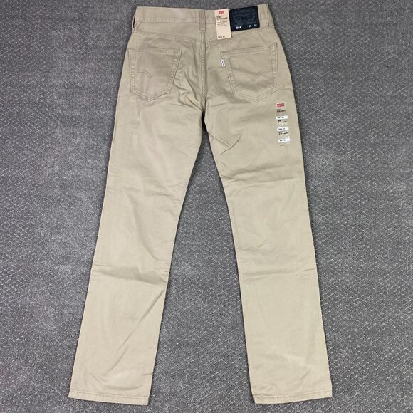 Levi's 514 Regular Fit Straight Leg Pants Men's 29 x 32 Fit 30.5 x 31 Khaki - Picture 5 of 15